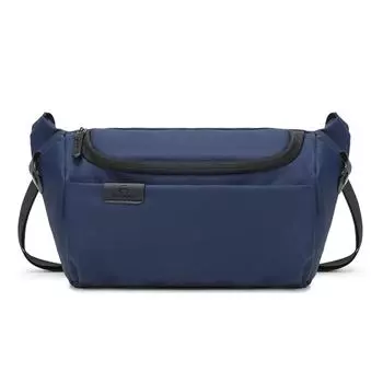 Мужская сумка через плечо, сумка на грудь, сумка для поездок на работу, большая вместимость, сумка на пояс для велоспорта чёрный