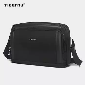 Мужская сумка через плечо Tigernu, 9,7-дюймовая мужская модная мини-сумка для планшета, сумка через плечо, сумка-мессенджер, классическая серия чёрный