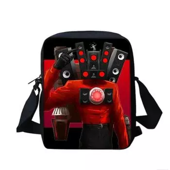 Мужская сумка через плечо Toilet Man, сумка через плечо Skibidi Toilet Game Peripheral для учеников начальной и средней школы