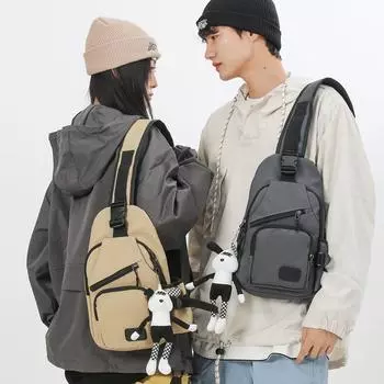 Мужская сумка через плечо, женская маленькая сумка, студенческая нагрудная сумка, рюкзак