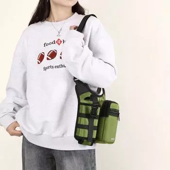 Мужская сумка через плечо, женская спортивная сумка на плечо для езды на велосипеде, сумка для бутылок, альпинистская дорожная сумка на плечо Small чёрный