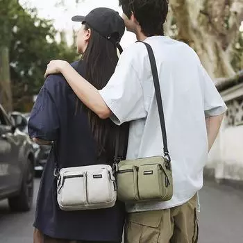 Мужская сумка через плечо Женская сумка через плечо Спортивная сумка небольшого размера зелёный