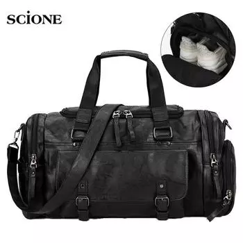 Мужская сумка для багажа Спортивные сумки для тренировок Фитнес-сумки Путешествия Спортивные ручные сумки Спорт на открытом воздухе Сумка на плечо Плавание Женские сумки для йоги X192A чёрный