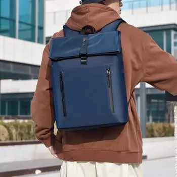 Мужская сумка для компьютера через плечо, большой вместительный дорожный рюкзак, простой дорожный рюкзак, сумка для колледжа серый