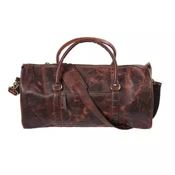 мужская сумка для выходных из кожи буйвола, большая кожаная спортивная сумка, дорожная сумка для мужчин и женщин, ночная сумка из натуральной кожи | подарок для него | Спортивная сумка 20 x 8 x 8 in коричневый