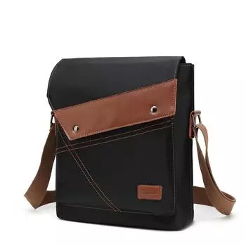 Мужская сумка из нейлона/холста, маленькая сумка через плечо, крутая сумка через плечо с колокольчиком, мужская сумка-мессенджер, повседневная спортивная сумка, сумка для ноутбука 10,6 дюйма, черный/серый/темно-серый