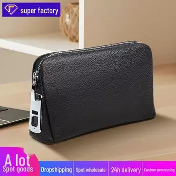 Мужская сумка-клатч из натуральной кожи с защитой от кражи — стильный, универсальный и многофункциональный деловой аксессуар