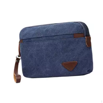 Мужская сумка-клатч, повседневный держатель для карт, легкий стильный портативный кошелек на молнии хаки