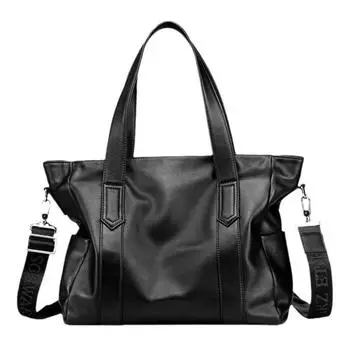 Мужская сумка корейская мужская деловая сумка для документов из коровьей кожи с верхним слоем чёрный