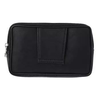 Мужская сумка-кошелек, чехол для телефона, держатель для карт, универсальная сумка, карман, мужская поясная сумка чёрный