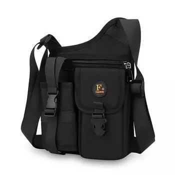 Мужская сумка кроссбоди, сумка для стакана с водой, сумка для активного отдыха и путешествий, велосипедная сумка, водоотталкивающая наплечная сумка чёрный