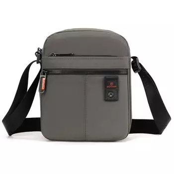 Мужская сумка кроссбоди сумка из ткани Оксфорд многосекционная наплечная сумка темные хаки