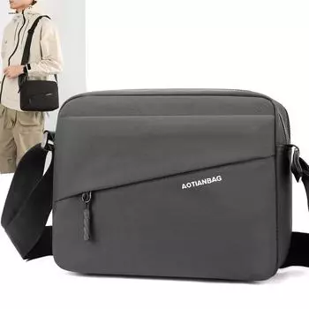 Мужская сумка, легкая, сумка через плечо, сумка Oxford чёрный