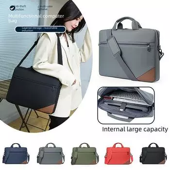 Мужская сумка-мессенджер для ноутбука большой вместимости для поездок на работу и деловых встреч на открытом воздухе красный