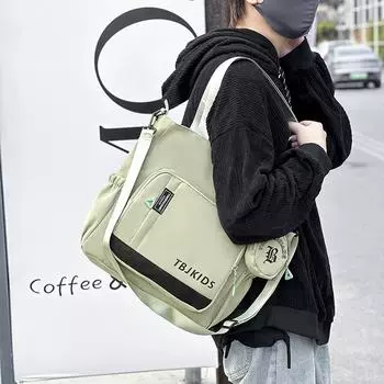 Мужская сумка-мессенджер для школьников средней школы, сумка через плечо, школьная сумка серый