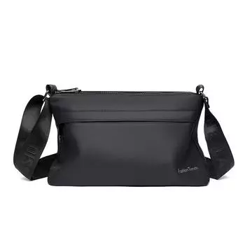 Мужская сумка Сумка через плечо Спортивная Большая вместимость Наплечная сумка чёрный