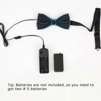 Мужская светящаяся бабочка El Wire Neon Led Luminous Party Halloween Christmas Lighting Light Up Decoration Bar Club Stage Requip Clothing