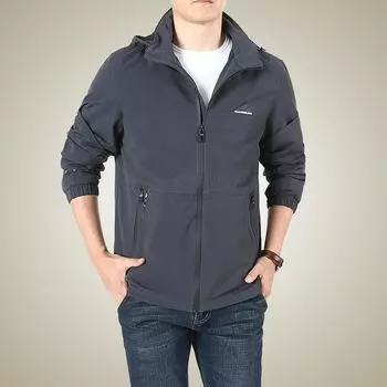 Мужская свободная куртка большого размера, мужская модная быстросохнущая повседневная куртка для активного отдыха на открытом воздухе, мужская эластичная куртка M