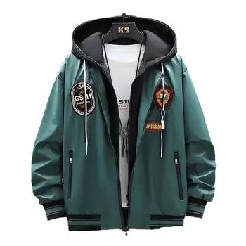 Мужская свободная повседневная бейсбольная куртка и мужская спортивная куртка на весну и осень XXXXL белый