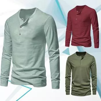 Мужская свободная рубашка, новая однотонная мужская повседневная спортивная блузка с длинным рукавом, деловая футболка, 6 цветов, большой размер 3XL S чёрный