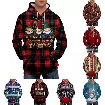 Мужская свободная толстовка с капюшоном с принтом, мужская повседневная модная спортивная толстовка XXXL синий