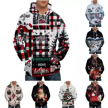 Мужская свободная толстовка с капюшоном с принтом, мужская повседневная модная спортивная толстовка XXXXL циан