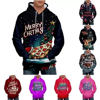 Мужская свободная толстовка с капюшоном с принтом, мужская повседневная модная спортивная толстовка XL розовый