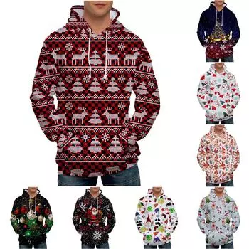 Мужская свободная толстовка с капюшоном с принтом, мужская повседневная модная спортивная толстовка XXXXL