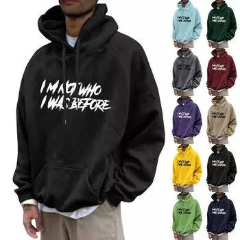 Мужская свободная толстовка с капюшоном с принтом, мужская повседневная модная спортивная толстовка с рукавами реглан XXXXL