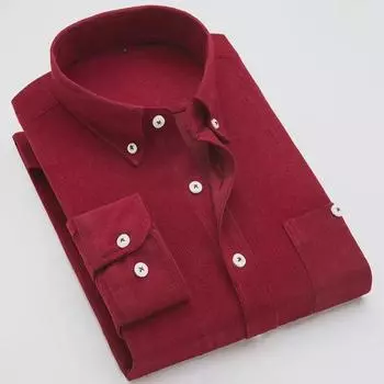 Мужская свободная вельветовая рубашка с длинным рукавом, размер плюс, коллекция осень 2020 г. 3XL (135-150 cm)