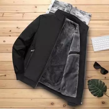 Мужская тактическая зимняя плюс бархатная бейсбольная куртка-пуховик Осенняя модная одежда Толстая верхняя одежда на открытом воздухе Комбинезоны Пальто Парки для мужчин Зима M синий