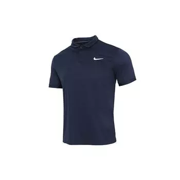 Мужская теннисная рубашка-поло Nike Court Dri-FIT Victory темно-синяя CW6851-451 S