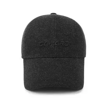 Мужская теплая хлопковая кепка для людей среднего и пожилого возраста, флисовая утолщенная бейсболка, ветрозащитная и морозостойкая кепка, сезонная кепка Adjustable серый