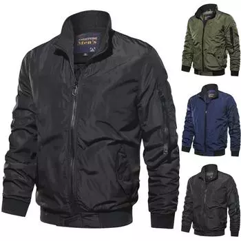 Мужская теплая ветрозащитная тактическая куртка, повседневное пальто-бомбер, уличная военная ветровка 2XL армия зеленый