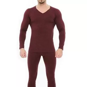 Мужская термобелье, бесшовные длинные брюки, теплые бархатные брюки, зимнее термобелье XXL светло-серый