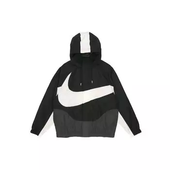 Мужская тканая куртка Nike Sportswear Swoosh с большим логотипом, черная DD5968-010 XL