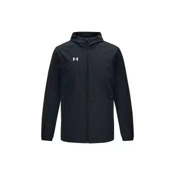 Мужская тканая куртка с длинными рукавами и логотипом Under Armour Football Training And Match, черные 21600411-001 L