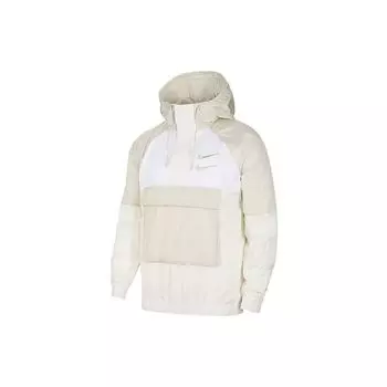Мужская тканая куртка с капюшоном Nike NSW Swoosh, верхняя одежда, белая DJ0477-072 L