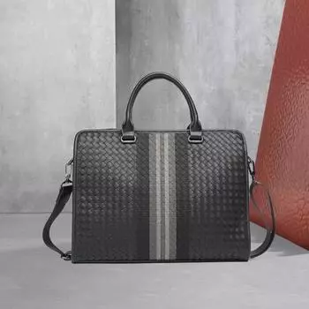 Мужская тканая сумка-мессенджер в деловом стиле