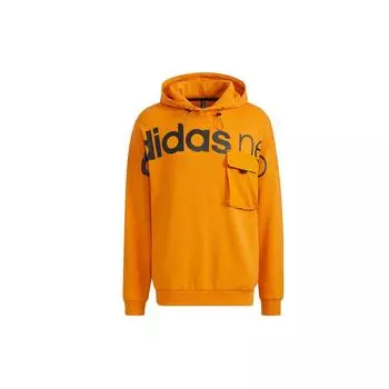 Мужская толстовка Adidas Neo Ard с большим логотипом, оранжевая HG1607 S