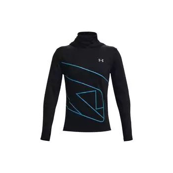 Мужская толстовка для бега в полоску с логотипом Under Armour, черные 1365672-002 XL