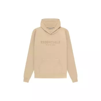 Мужская толстовка Fear of God Essentials SS23 с вафельным регланом и принтом логотипа, песочно-белая FOG-SS23-035 XS