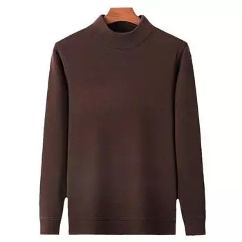 Мужская толстовка из немецкого бархата с полуворотом, зимняя, утолщенная, бархатная, однотонная, универсальная, верх и низ рубашки M