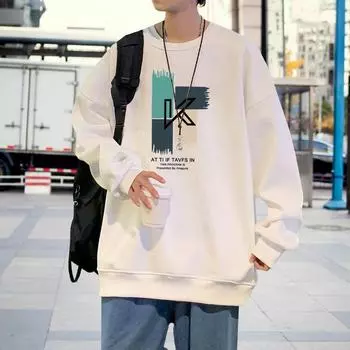 Мужская толстовка из плотного бархата - осенне-зимняя ретро-модная куртка в гонконгском стиле для пар 2XL белый