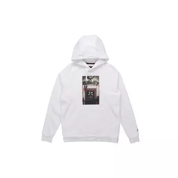 Мужская толстовка Jordan Jumpman с принтом дымохода на флисовой подкладке, белая CT4886-100 L