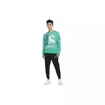 Мужская толстовка Jordan Winter Utility из флиса с круглым вырезом, зеленая CT3492-370 L
