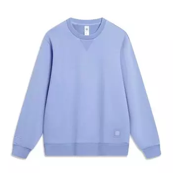 Мужская толстовка Li Ning Sports Lifestyle Series с круглым вырезом, однотонная, небесно-голубая AWDU029-4 M