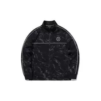 Мужская толстовка Li Ning Wade Series Casual Sports Standard Black Printed Long Sleeve Sweatshirt AWDQ551-1 M