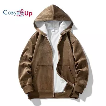 Мужская толстовка на молнии на всю длину — толстовка с флисовой подкладкой из шерпы для мужчин — теплая куртка S чёрный