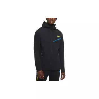 Мужская толстовка на молнии с однотонным логотипом Nike, черная CK8588-010 M